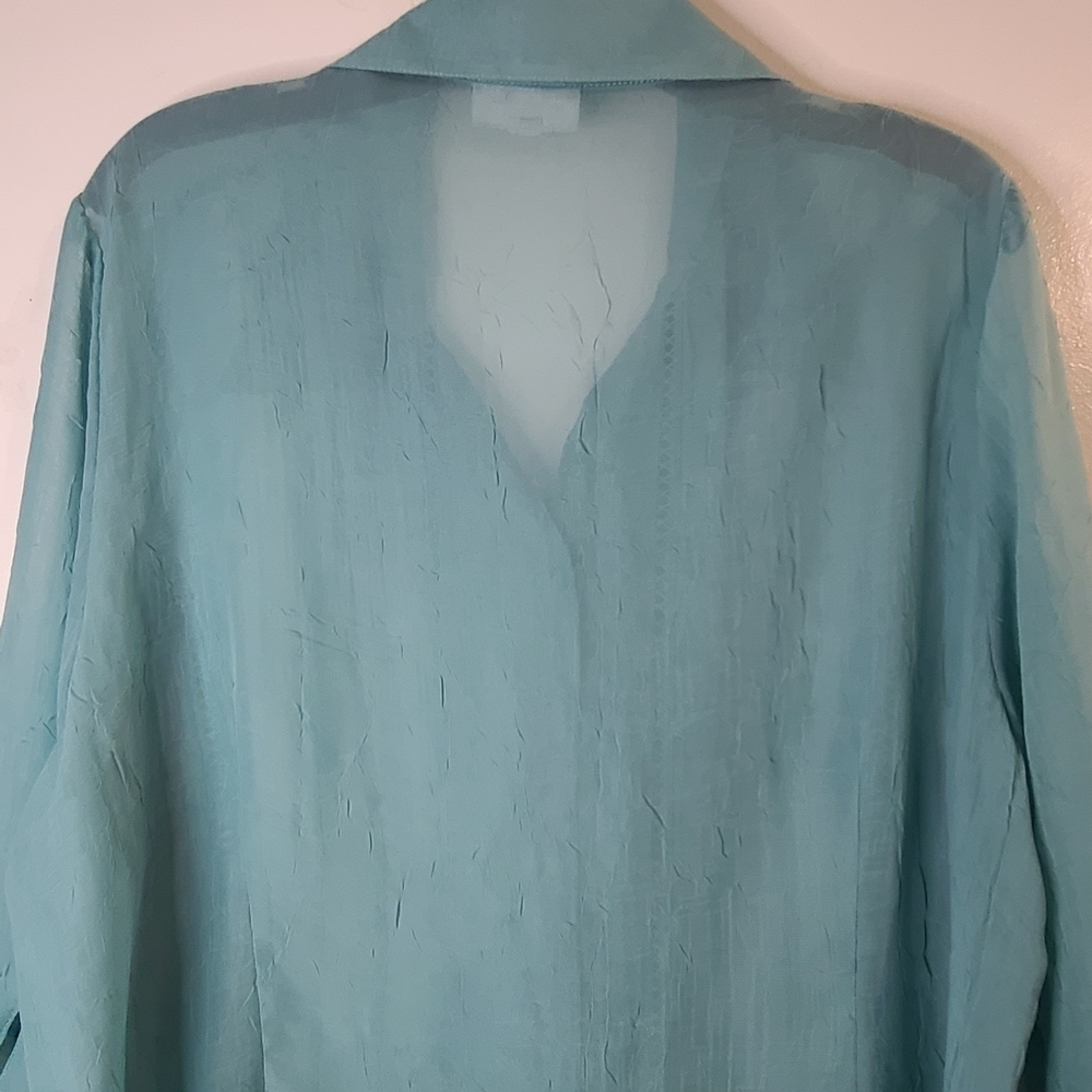 Dress Barn Light Blue Blouse - Picture 9 of 9